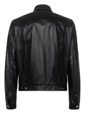 DSQUARED2 leather boxy Jeans jacket