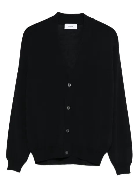 Lardini V-neck wool cardigan
