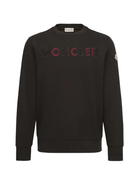 Moncler logo cotton blend sweatshirt