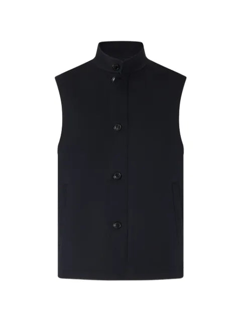 Zegna navy blue microfiber Motorin 50cc vest