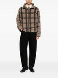 RANRA check-pattern fleece jacket