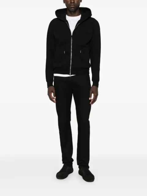 TOM FORD zip-fastening drawstring hoodie