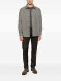 Zegna herringbone-pattern shirt jacket