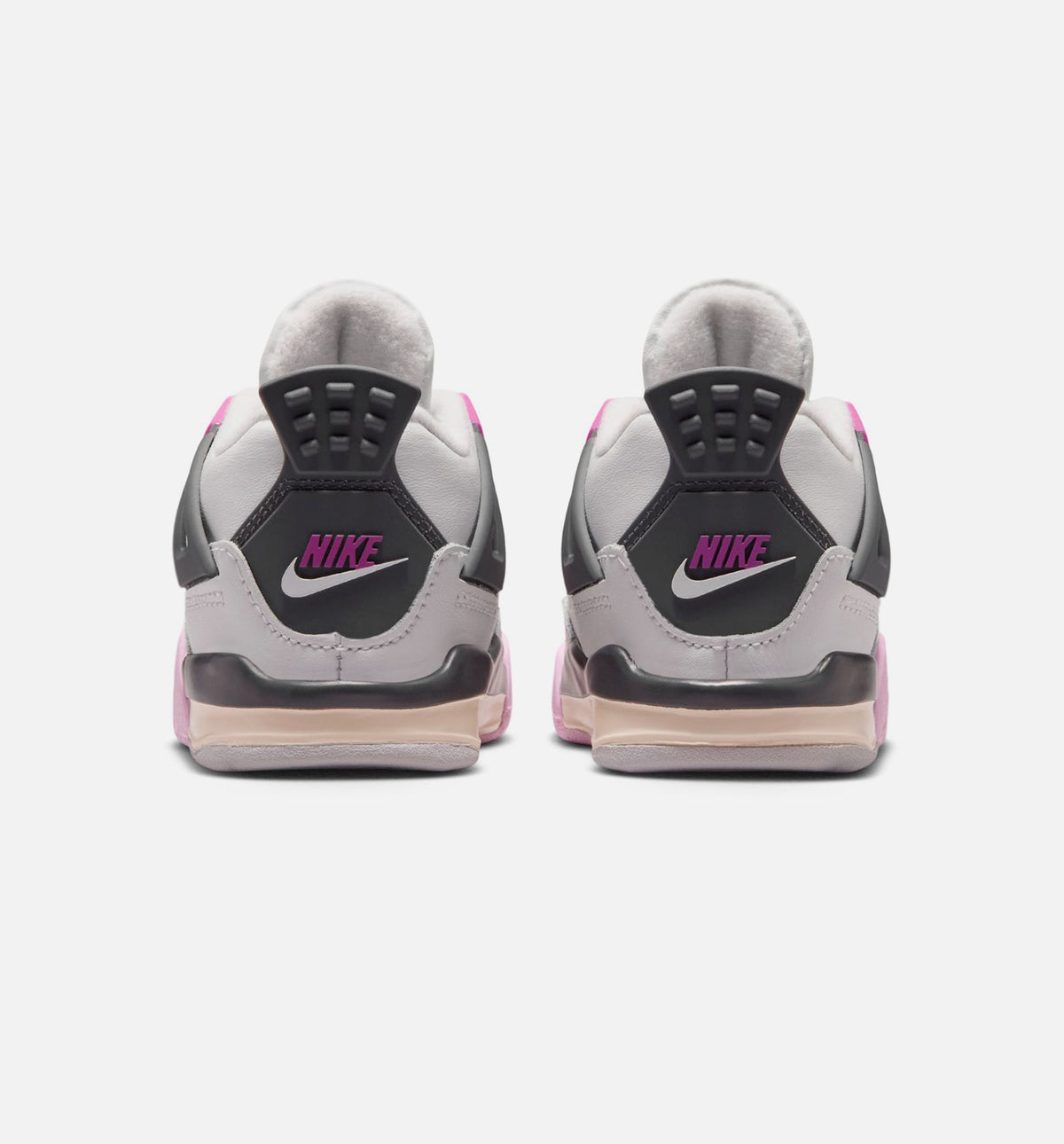Air Jordan 4 Retro Comic Infant & Toddler Lifestyle Shoe - Off White/Fire Pink/Anthracite