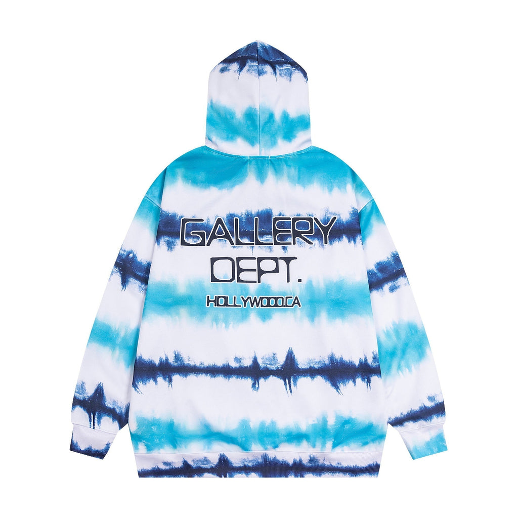 Gallery Dept Hoodie Loose Casual Hooded Striped Sweater