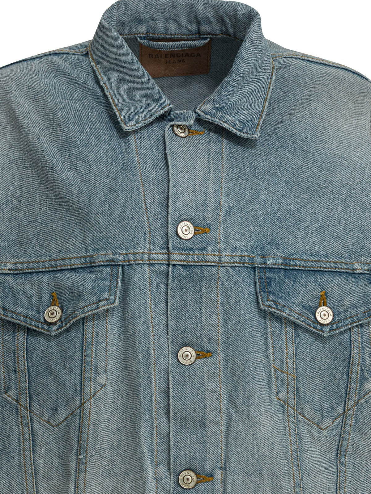 Balenciaga Denim Jacket Light Blue Women