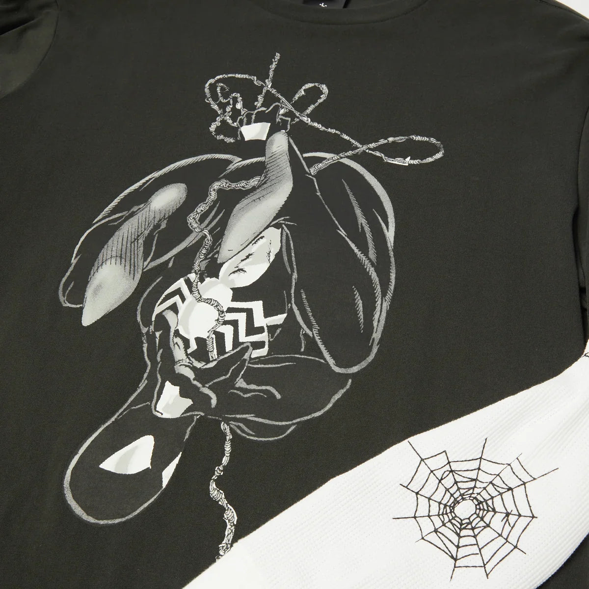 HUF Spiderman Web Long Sleeve Double Layer Top