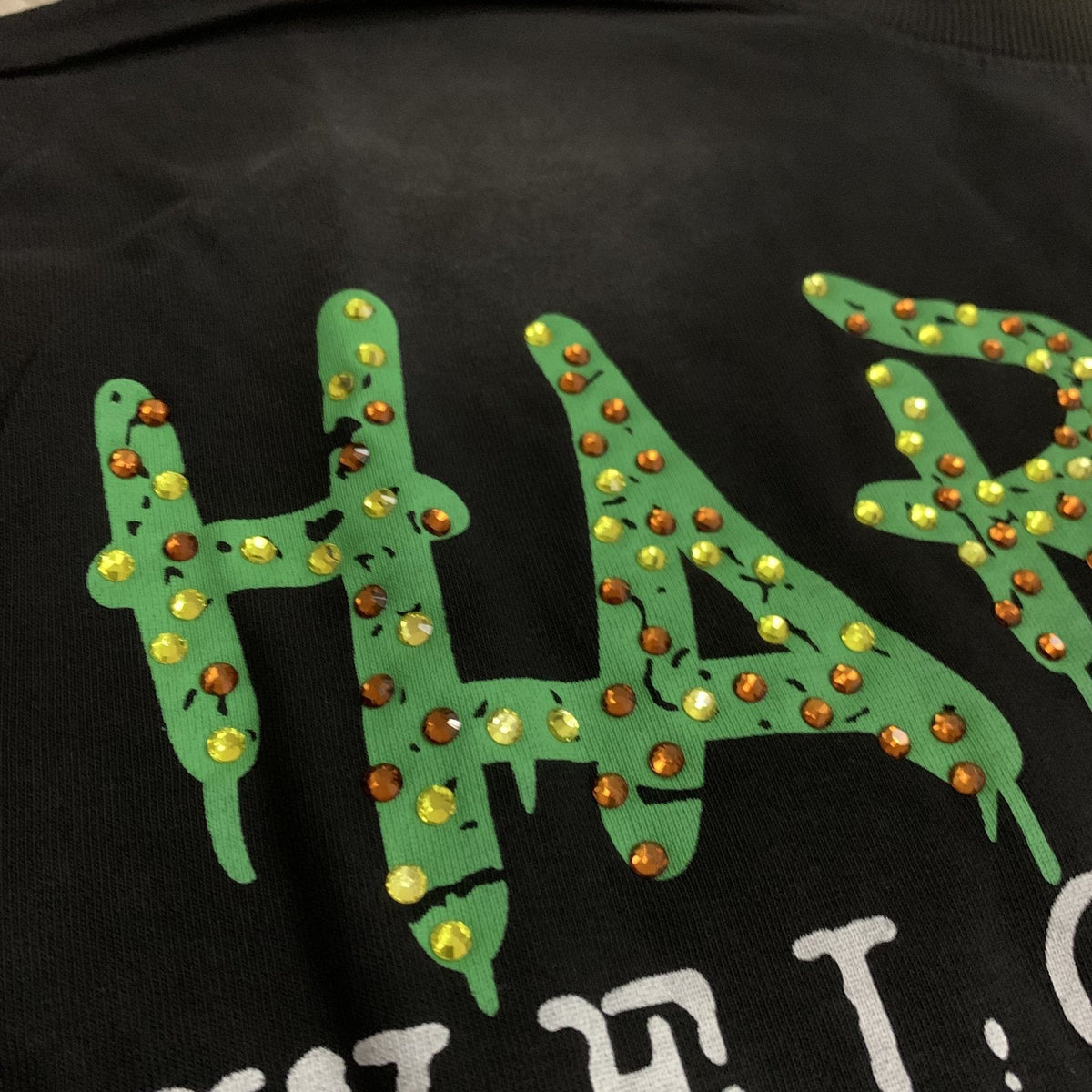 HARMONY Black Front and Back Graphic T-Shirt