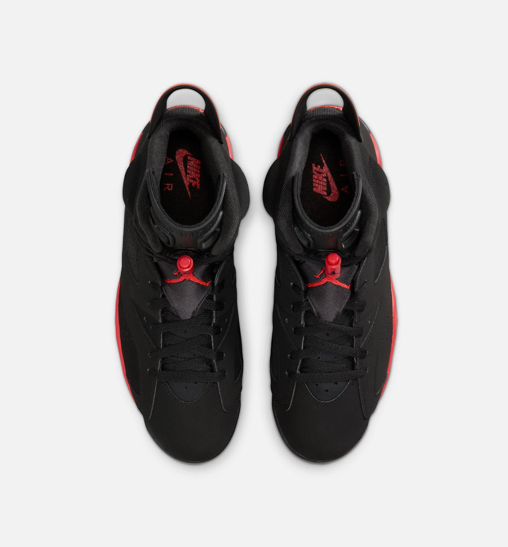 Air Jordan 6 Retro Infrared Salesman Men's Lifestyle Shoes - Black/Light Scarlet
